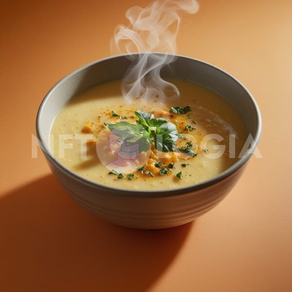 Creamy Pumpkin Soup with Herbs
