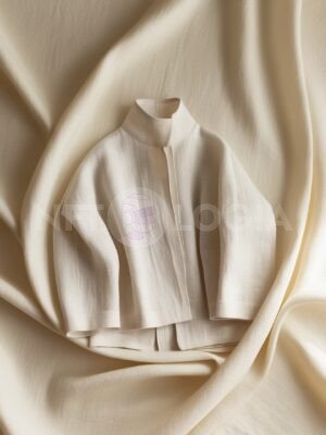 Minimalist Ivory Structured Blouse