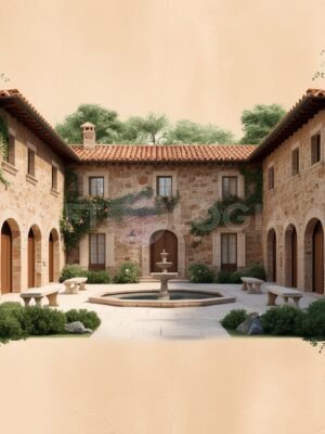 Tuscan Courtyard